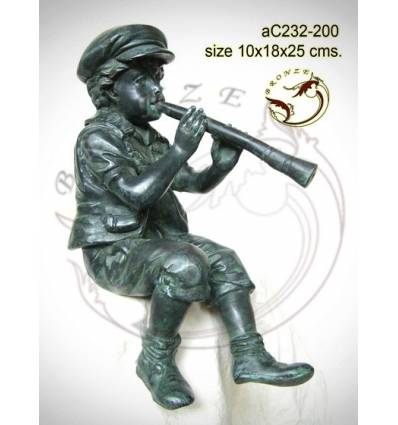 Sculpture bronze enfant ac232-200