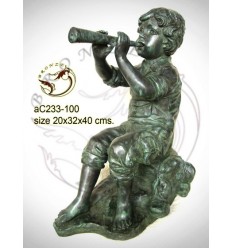 Sculpture bronze enfant ac233-100