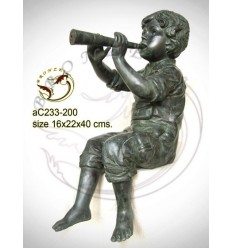 Sculpture bronze enfant ac233-200