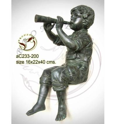 Sculpture bronze enfant ac233-200