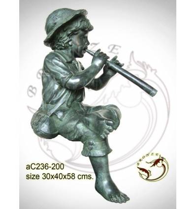 Sculpture bronze enfant ac236-200