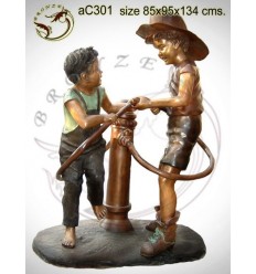 Sculpture bronze enfant ac301-100