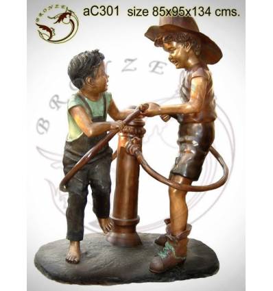 Sculpture bronze enfant ac301-100