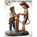Sculpture bronze enfant ac301-100