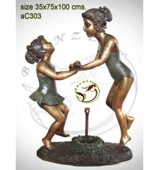 Sculpture bronze enfant ac303-100