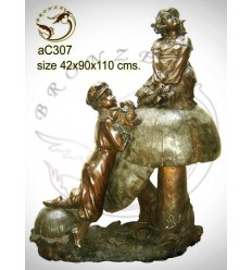 Sculpture bronze enfant ac307-100