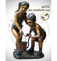 Sculpture bronze enfant ac310-100