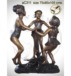Sculpture bronze enfant ac311-100