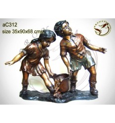 Sculpture bronze enfant ac312-100