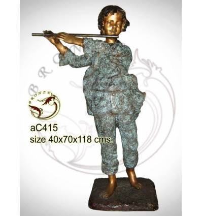 Sculpture bronze enfant ac415-100