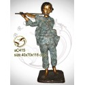 Sculpture bronze enfant ac415-100