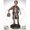 Sculpture bronze enfant ac419-100