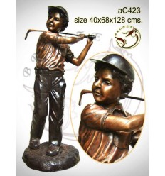 Sculpture bronze enfant ac423-100