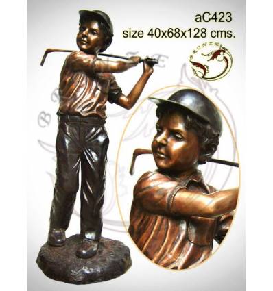 Sculpture bronze enfant ac423-100