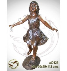 Sculpture bronze enfant ac425-100