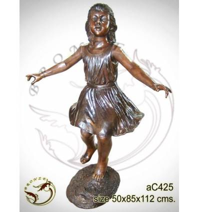 Sculpture bronze enfant ac425-100
