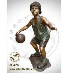 Sculpture bronze enfant ac426-100