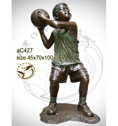 Sculpture bronze enfant ac427-100