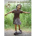 Sculpture bronze enfant ac429-200