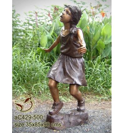 Sculpture bronze enfant ac429-500