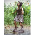 Sculpture bronze enfant ac429-500