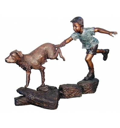 Sculpture bronze enfant BRZ1308