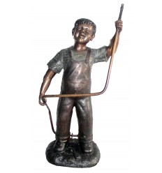Sculpture bronze enfant BRZ0564