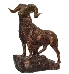 Bronze animalier : bouc en bronze BRZ1243 ( H .18 x L .15 Cm ) Poids : 1 Kg 