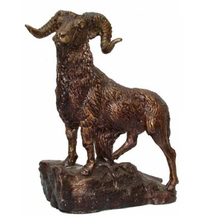 Bronze animalier : bouc en bronze BRZ1243 ( H .18 x L .15 Cm ) Poids : 1 Kg 