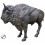 Bronze animalier : bison en bronze BRZ0267 ( H .244 x L . Cm ) Poids : 310 Kg 