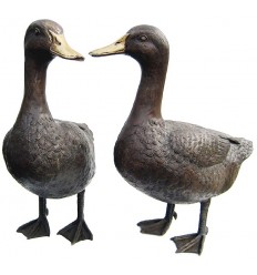 canard en bronze BRZ0207 ( H .40 x L .40 Cm ) Poids : 9 Kg 