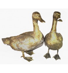 Bronze animalier : canard en bronze BRZ0207V ( H .40 x L .40 Cm ) Poids : 9 Kg 
