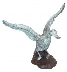 canard en bronze BRZ0374V ( H .38 x L .33 Cm ) Poids : 4 Kg 