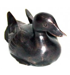 canard en bronze BRZ0574 ( H .10 x L .15 Cm ) Poids : 1 Kg 