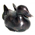 canard en bronze BRZ0574 ( H .10 x L .15 Cm ) Poids : 1 Kg 