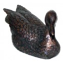 canard en bronze BRZ0575 ( H .7 x L .17 Cm ) Poids : 1 Kg 