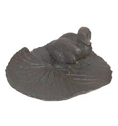 Bronze animalier : canard en bronze BRZ0635-7 ( H .17 x L . Cm ) Poids : 2 Kg 