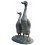 Bronze animalier : canard en bronze BRZ0637 ( H .40 x L . Cm ) Poids : 4 Kg 