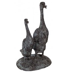Bronze animalier : canard en bronze BRZ0637V ( H .40 x L . Cm ) Poids : 4 Kg 