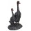 Bronze animalier : canard en bronze BRZ0637VO ( H .40 x L . Cm ) Poids : 4 Kg 