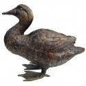 canard en bronze BRZ0859 ( H .20 x L .23 Cm ) Poids : 2 Kg 