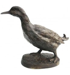 canard en bronze BRZ0982 ( H .15 x L .23 Cm ) Poids : 1 Kg 