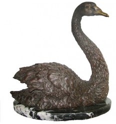Bronze animalier : canard en bronze BRZ1071/SM034 ( H .30 x L .30 Cm ) Poids : 3 Kg 