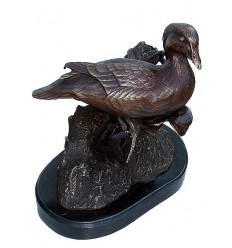 Bronze animalier : canard en bronze BRZ1203/SM463 ( H .25 x L .28 Cm )