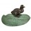 Bronze animalier : canard en bronze BRZ1349-9 ( H .22 x L . Cm ) Poids : 2 Kg 