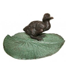 Bronze animalier : canard en bronze BRZ1349-9 ( H .22 x L . Cm ) Poids : 2 Kg 