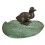 Bronze animalier : canard en bronze BRZ1349V ( H .22 x L . Cm ) Poids : 2 Kg 