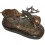 Bronze animalier : cerf en bronze BRZ1067/SM199 ( H .20 x L .43 Cm ) Poids : 11 Kg 