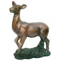 cerf en bronze BRZ1327 ( H .28 x L .25 Cm ) Poids : 4 Kg 