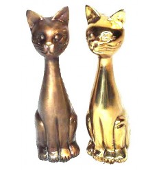 Bronze animalier : chat en bronze BRZ0091 ( H .38 Cm ) Poids : 3 Kg 